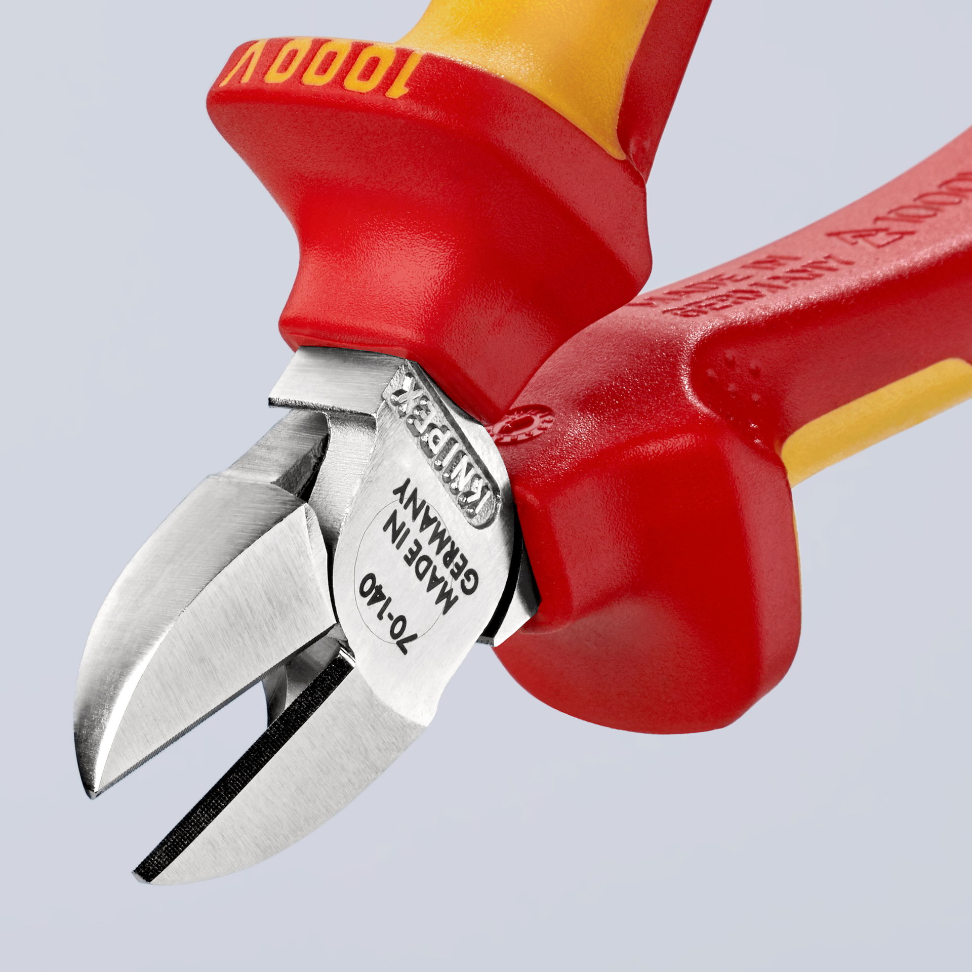 KNIPEX 70 06 140 SB Diagonal Cutter insulated with multi-component grips, VDE-tested chrome-plated 140 mm – Image 6 of 7