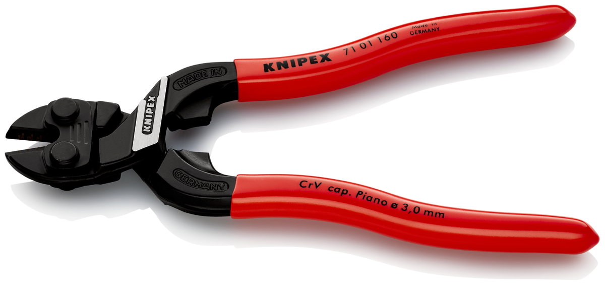 KNIPEX 71 01 160 CoBolt® S Compact Bolt Cutters with plastic coating black atramentized 160 mm – Image 2 of 6