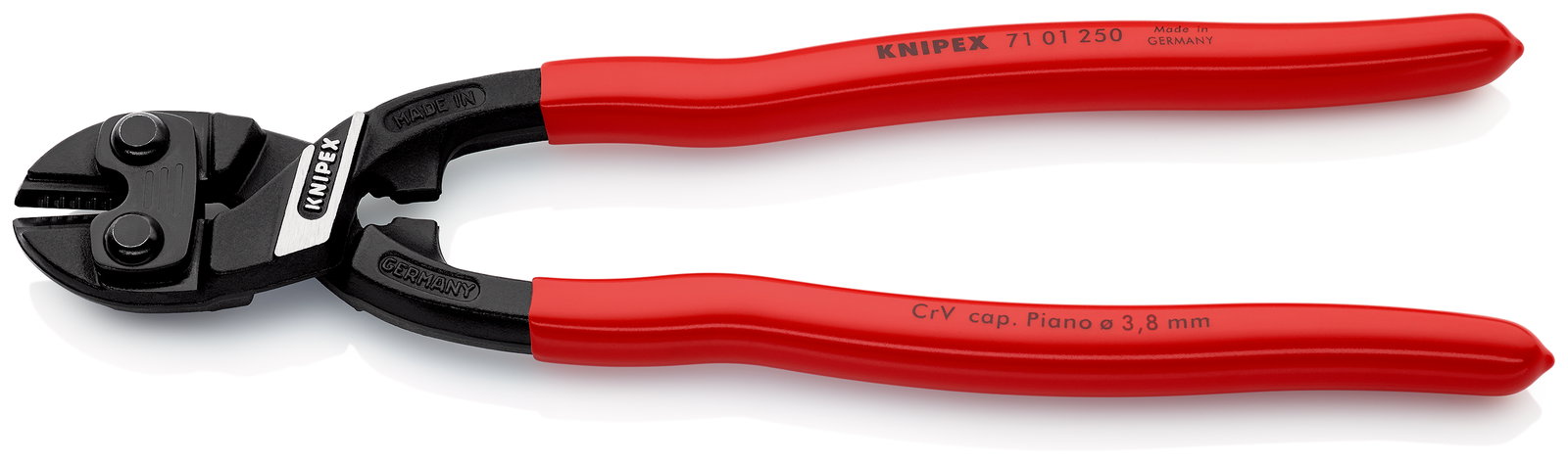 KNIPEX 71 01 250 CoBolt® XL Compact Bolt Cutter with plastic coating black atramentized 250 mm – Image 2 of 5