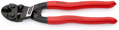 KNIPEX 71 21 200 SB CoBolt® Compact Bolt Cutter plastic coated black atramentized 200 mm (self-service card/blister)