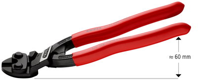 KNIPEX 71 21 200 CoBolt® Compact Bolt Cutter plastic coated black atramentized 200 mm