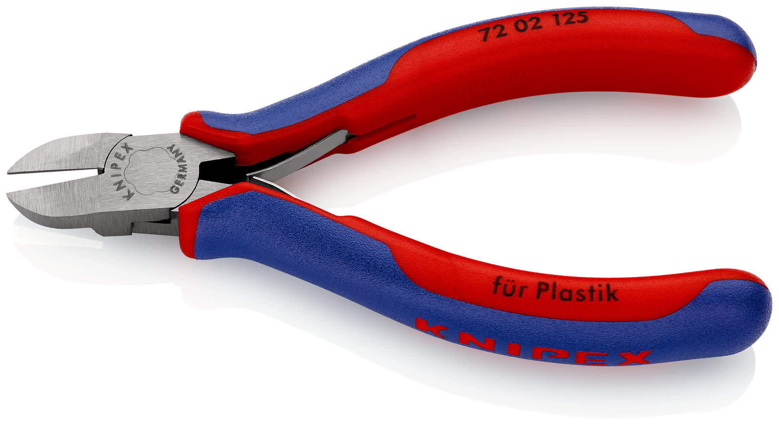 KNIPEX 72 02 125 Diagonal Cutters for plastics with multi-component handles 125 mm – Image 2 of 3