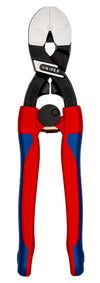 KNIPEX 72 62 200 High Leverage Flush Cutter for soft metal and plastic with slim multi-component grips black atramentized 200 mm
