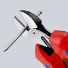 KNIPEX 73 05 160 T X-Cut® Compact Diagonal Cutter with multi-component grips, with integrated tether attachment point for a tool tether chrome-plated 160 mm