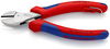 KNIPEX 73 05 160 T X-Cut® Compact Diagonal Cutter with multi-component grips, with integrated tether attachment point for a tool tether chrome-plated 160 mm