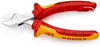 KNIPEX 73 06 160 T X-Cut® Compact Diagonal Cutter insulated with multi-component grips, VDE-tested with integrated insulated tether attachment point for a tool tether chrome-plated 160 mm