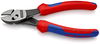KNIPEX 73 72 180 F TwinForce® High Performance Diagonal Cutters with opening spring with multi-component grips black atramentized 180 mm