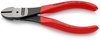 KNIPEX 74 01 140 High Leverage Diagonal Cutter plastic coated black atramentized 140 mm