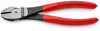 KNIPEX 74 01 180 High Leverage Diagonal Cutter plastic coated black atramentized 180 mm