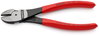 KNIPEX 74 01 180 High Leverage Diagonal Cutter plastic coated black atramentized 180 mm
