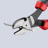 KNIPEX 74 02 180 SB High Leverage Diagonal Cutter with comfort handles black atramentized 180 mm