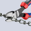 KNIPEX 74 02 180 SB High Leverage Diagonal Cutter with comfort handles black atramentized 180 mm