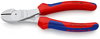 KNIPEX 74 05 180 SB High Leverage Diagonal Cutter with multi-component grips chrome-plated 180 mm (self-service card/blister)