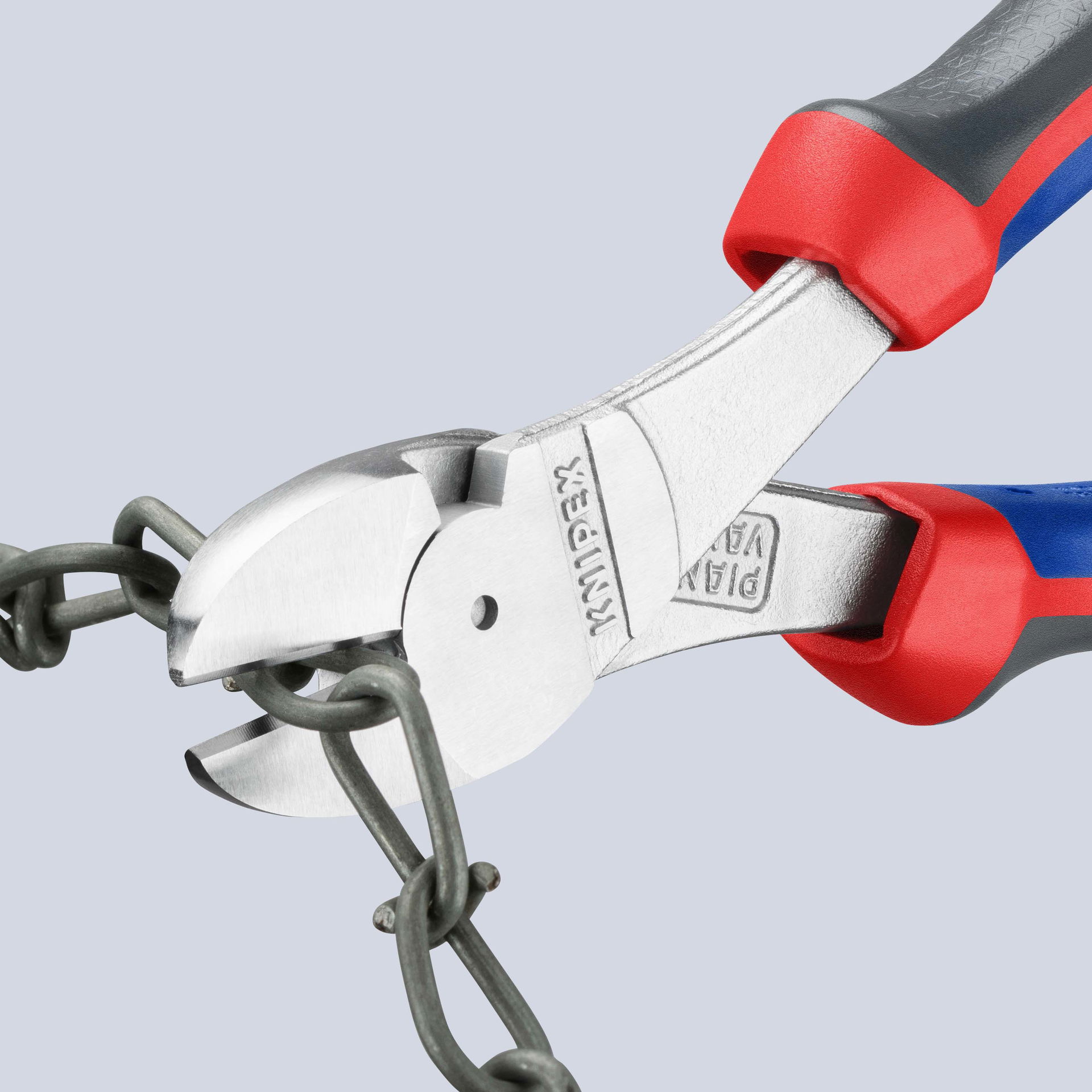 KNIPEX 74 05 180 High Leverage Diagonal Cutter with comfort handles chrome-plated 180 mm – Image 4 of 5