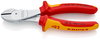 KNIPEX 74 06 180 SB High Leverage Diagonal Cutter insulated with multi-component grips, VDE-tested chrome-plated 180 mm (self-service card/blister)