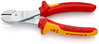 KNIPEX 74 06 180 SB High Leverage Diagonal Cutter insulated with multi-component grips, VDE-tested chrome-plated 180 mm (self-service card/blister)