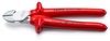 KNIPEX 74 07 250 High Leverage Diagonal Cutter with dipped insulation, VDE-tested chrome-plated 250 mm