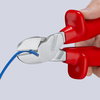 KNIPEX 74 07 250 High Leverage Diagonal Cutter with dipped insulation, VDE-tested chrome-plated 250 mm
