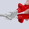 KNIPEX 74 07 250 High Leverage Diagonal Cutter with dipped insulation, VDE-tested chrome-plated 250 mm