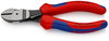 KNIPEX 74 12 160 High Leverage Diagonal Cutter with multi-component grips black atramentized 160 mm