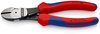 KNIPEX 74 12 180 SB High Leverage Diagonal Cutter with multi-component grips black atramentized 180 mm (self-service card/blister)