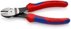 KNIPEX 74 12 180 SB High Leverage Diagonal Cutter with multi-component grips black atramentized 180 mm (self-service card/blister)