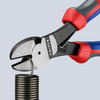 KNIPEX 74 12 180 High Leverage Diagonal Cutter with comfort handles black atramentized 180 mm