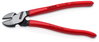 KNIPEX 74 21 200 High Leverage Diagonal Cutter with plastic coating black atramentized 200 mm