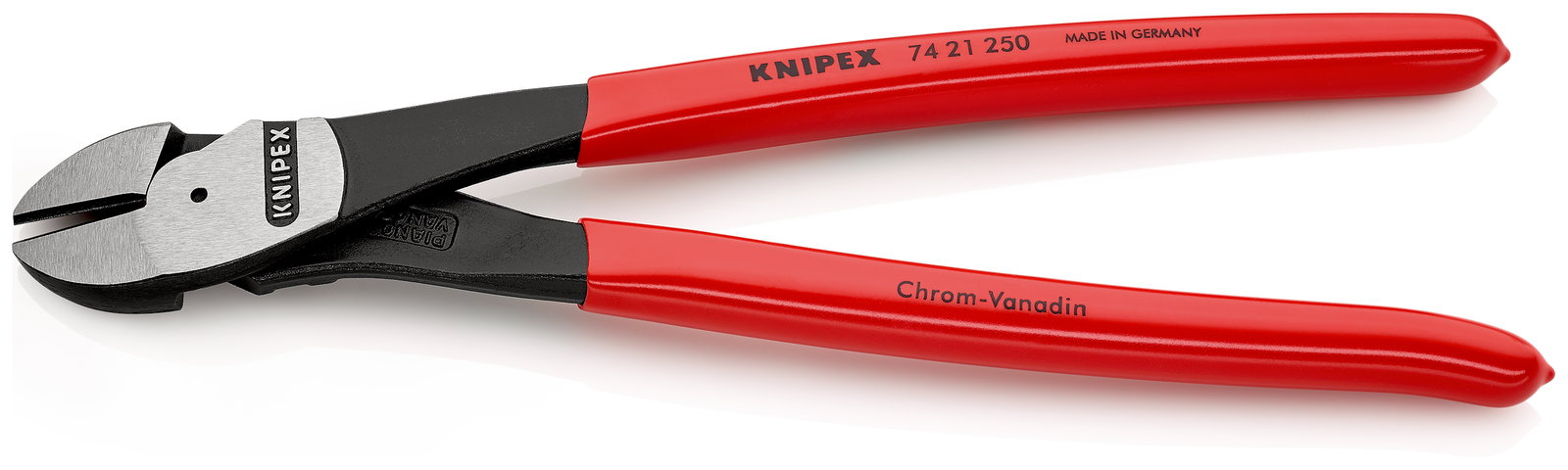 KNIPEX 74 21 250 High Leverage Diagonal Cutter with plastic coating black atramentized 250 mm – Image 2 of 5