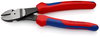 KNIPEX 74 22 200 High Leverage Diagonal Cutter with comfort handles black atramentized 200 mm