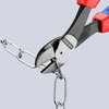 KNIPEX 74 22 250 High Leverage Diagonal Cutter with comfort handles black atramentized 250 mm