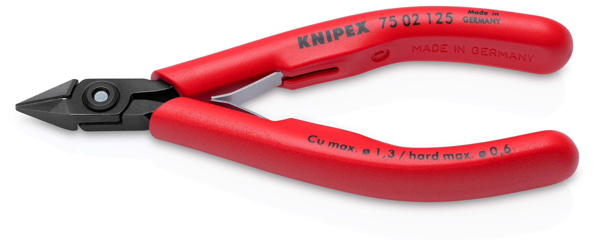 KNIPEX 75 02 125 Electronics Diagonal Cutter with plastic handles burnished 125 mm – Image 2 of 5