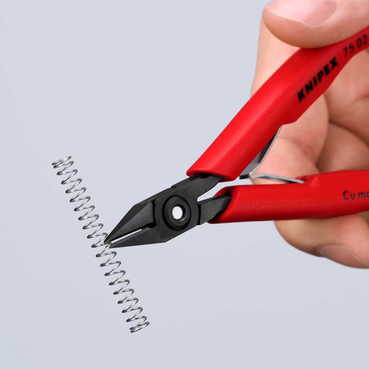 KNIPEX 75 02 125 Electronics Diagonal Cutter with plastic handles burnished 125 mm – Image 3 of 5