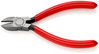 KNIPEX 76 01 125 Diagonal Cutter for electromechanics plastic coated black atramentized 125 mm