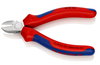 KNIPEX 76 05 125 Diagonal Cutter for electromechanics with multi-component grips chrome-plated 125 mm