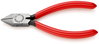 KNIPEX 76 81 125 Diagonal Cutter for electromechanics plastic coated black atramentized 125 mm