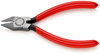 KNIPEX 76 81 125 Diagonal Cutter for electromechanics plastic coated black atramentized 125 mm