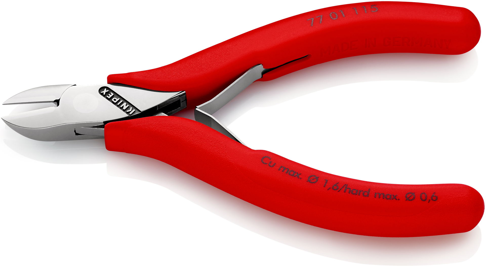 KNIPEX 77 01 115 Electronics Diagonal Cutter with box joint with non-slip plastic grips 115 mm – Image 2 of 4