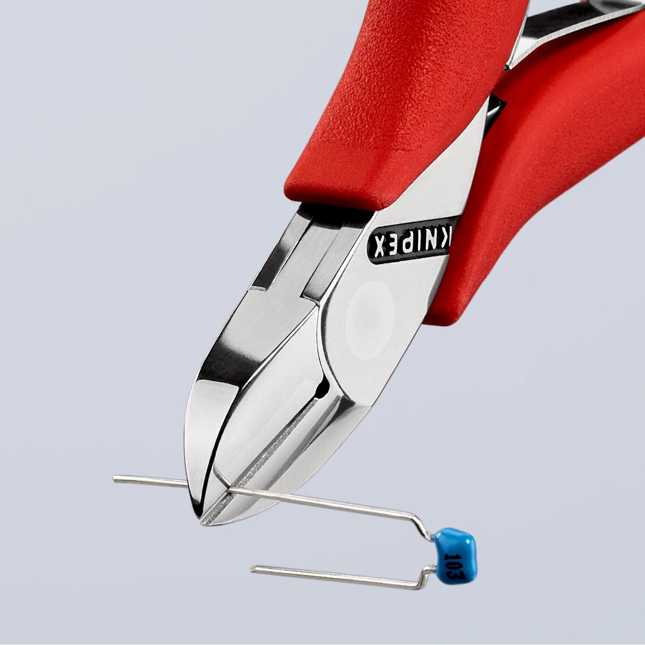 KNIPEX 77 01 115 Electronics Diagonal Cutter with box joint with non-slip plastic grips 115 mm – Image 3 of 4