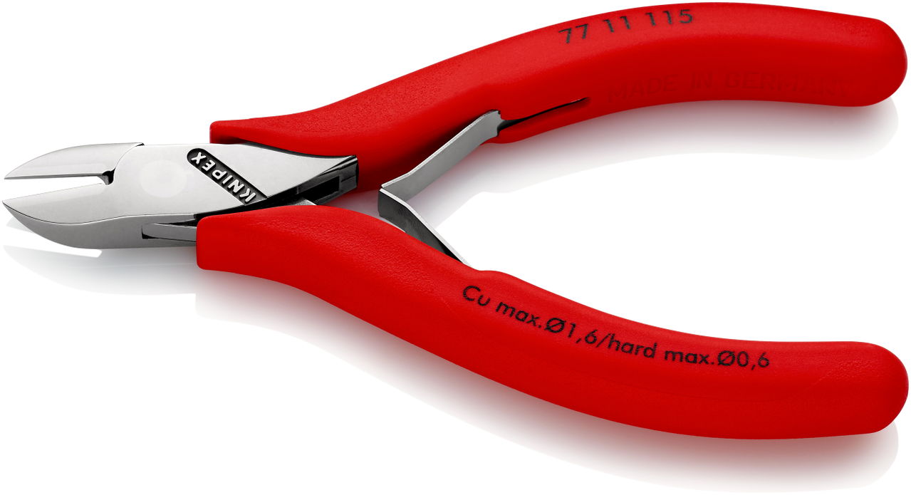 KNIPEX 77 11 115 Electronics Diagonal Cutter with box joint with non-slip plastic grips 115 mm – Image 2 of 6