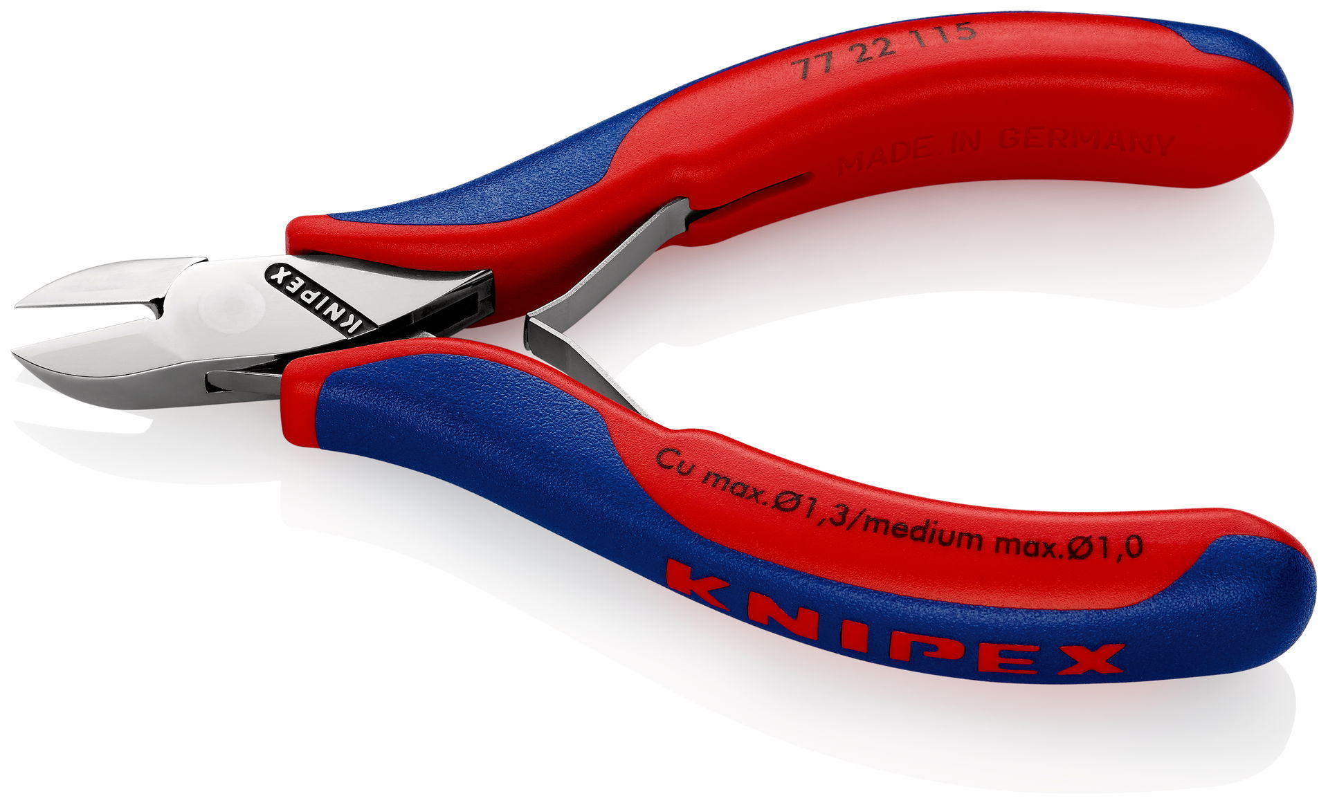 KNIPEX 77 22 115 Electronics Diagonal Cutter with box joint with multi-component handles 115 mm – Image 2 of 5