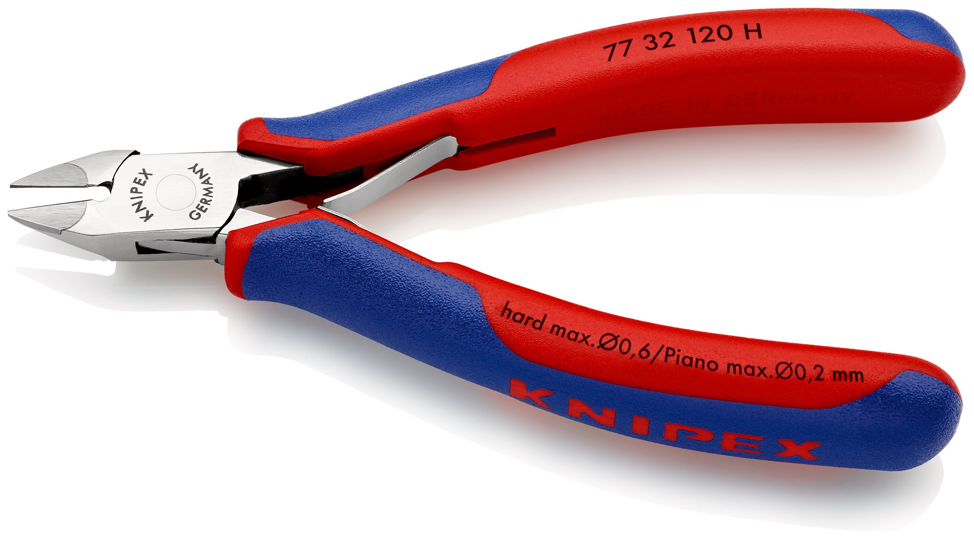 KNIPEX 77 32 120 H Electronics Diagonal Cutter with carbide cutting edges with multi-component handles 120 mm – Image 2 of 3