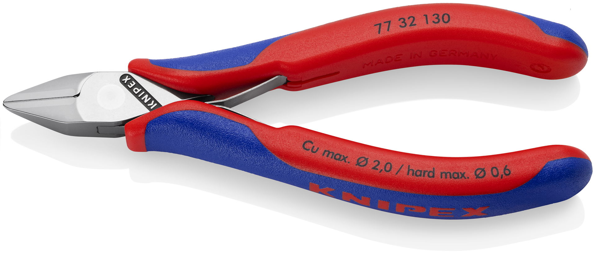 KNIPEX 77 32 130 Electronics Diagonal Cutter with box joint with multi-component handles 130 mm