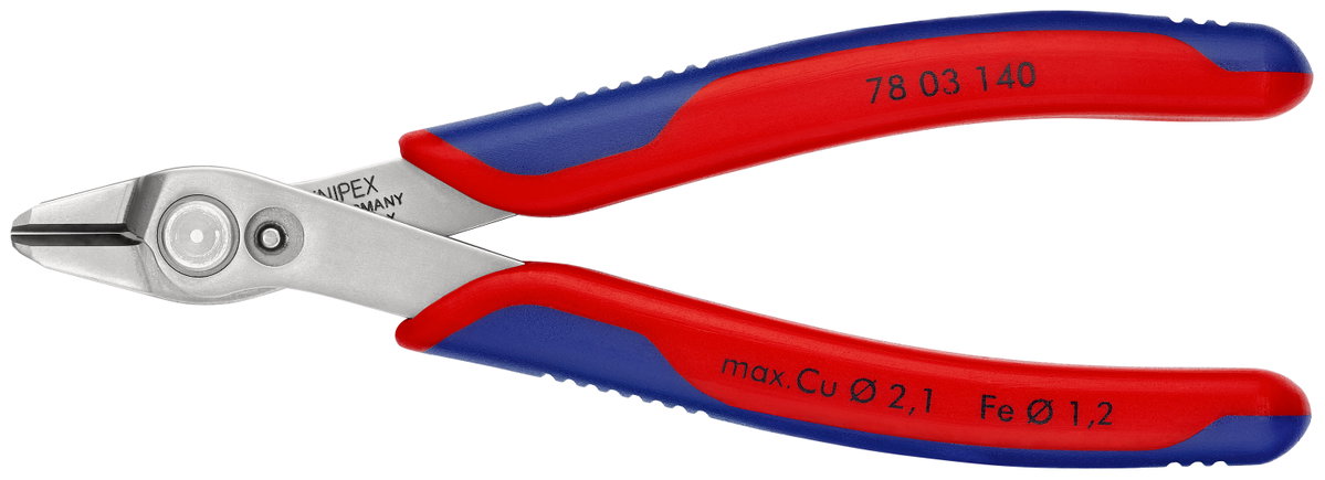 KNIPEX 78 03 140 Electronic Super Knips® XL with multi-component handles 140 mm