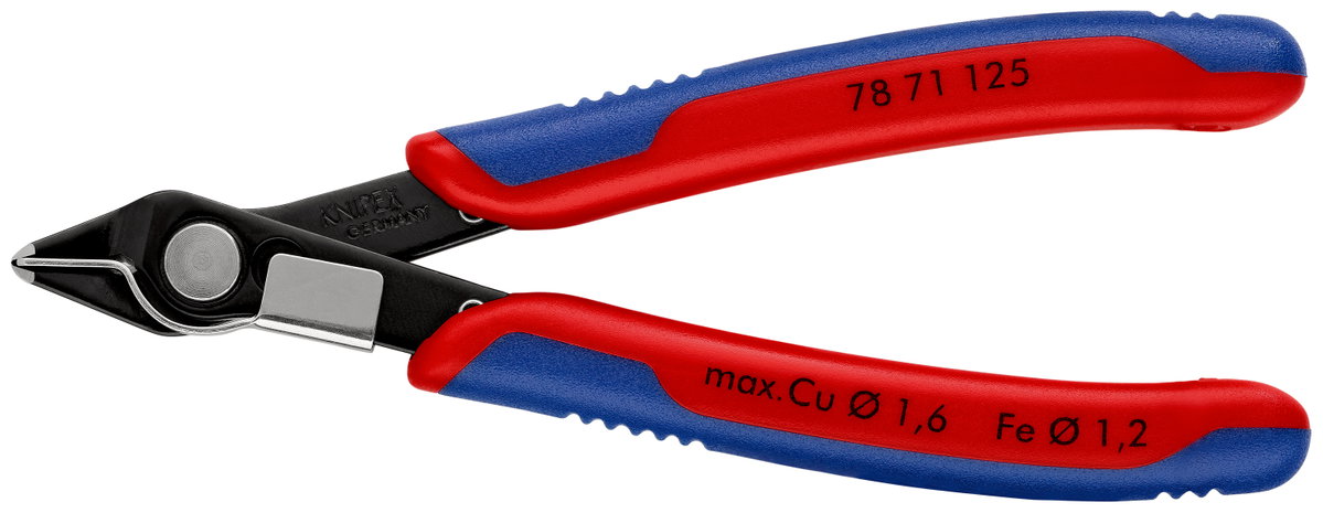 KNIPEX 78 71 125 Electronic Super Knips® with multi-component handles burnished 125 mm