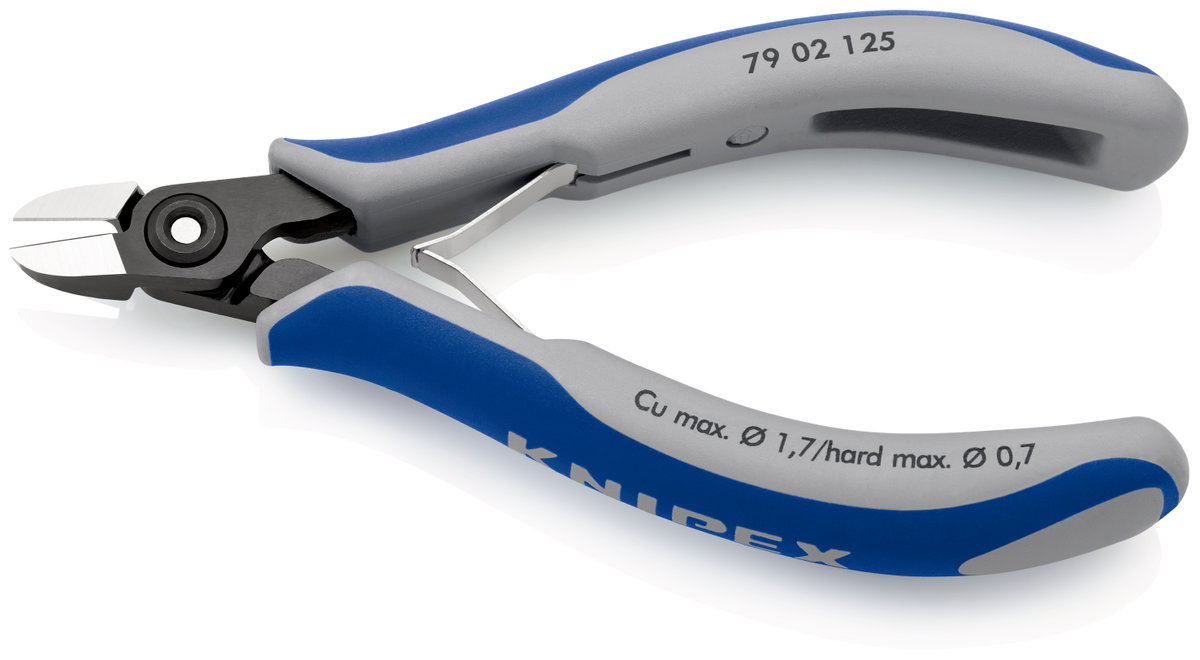 KNIPEX 79 02 125 Precision Electronics Diagonal Cutter with multi-component handles burnished 125 mm – Image 2 of 3