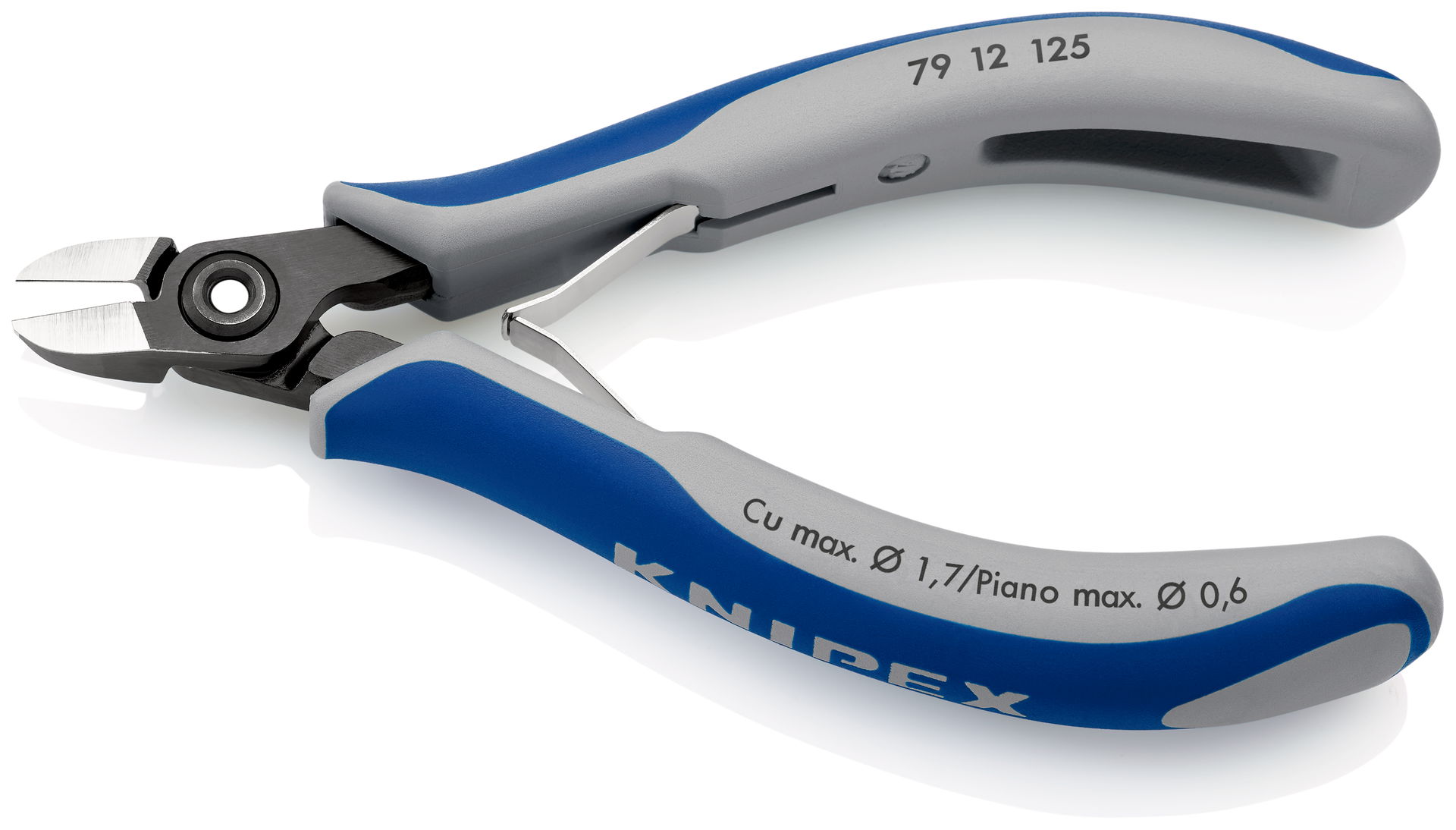 KNIPEX 79 12 125 Precision Electronics Diagonal Cutter with multi-component handles burnished 125 mm – Image 2 of 6