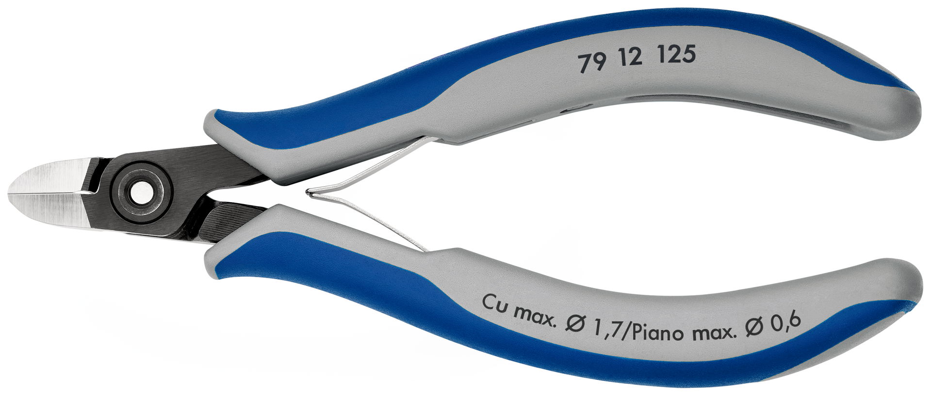 KNIPEX 79 12 125 Precision Electronics Diagonal Cutter with multi-component handles burnished 125 mm
