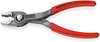 KNIPEX 82 01 200 SB TwinGrip Front and side gripping pliers with non-slip plastic coating grey atramentized 200 mm