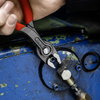 KNIPEX 82 01 150 TwinGrip Front and side gripping pliers with non-slip plastic coating grey atramentized 150 mm